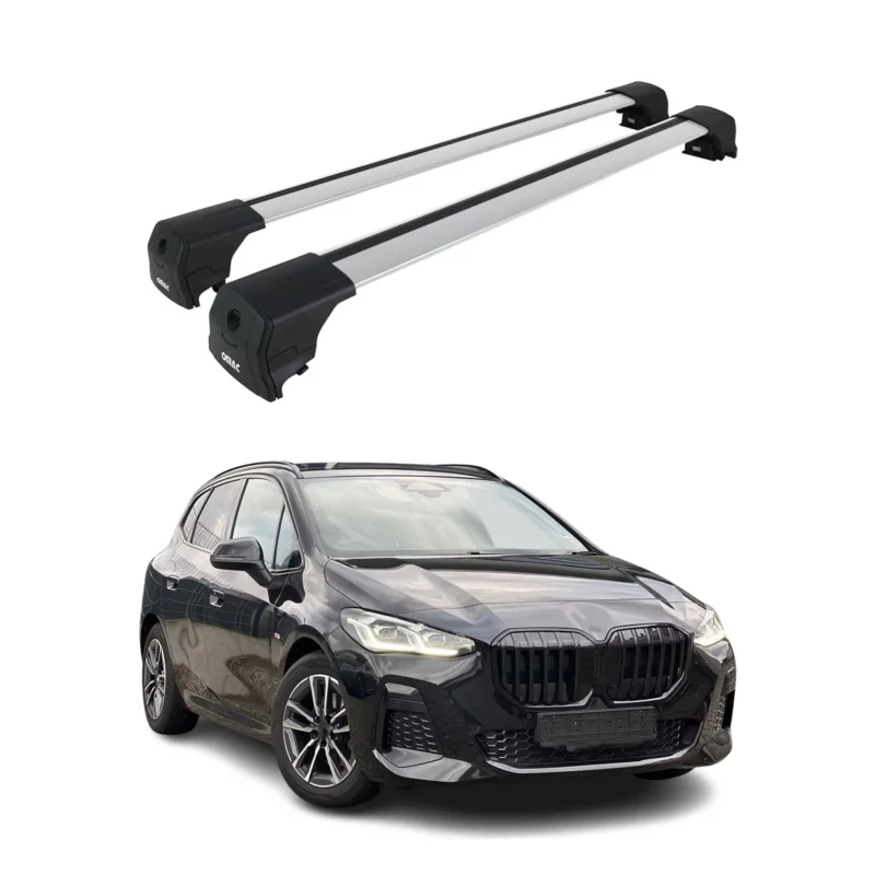 Dachträger Grundtäger für BMW 2er Active Tourer U06 2021-2026 Alu Silber 2 tlg