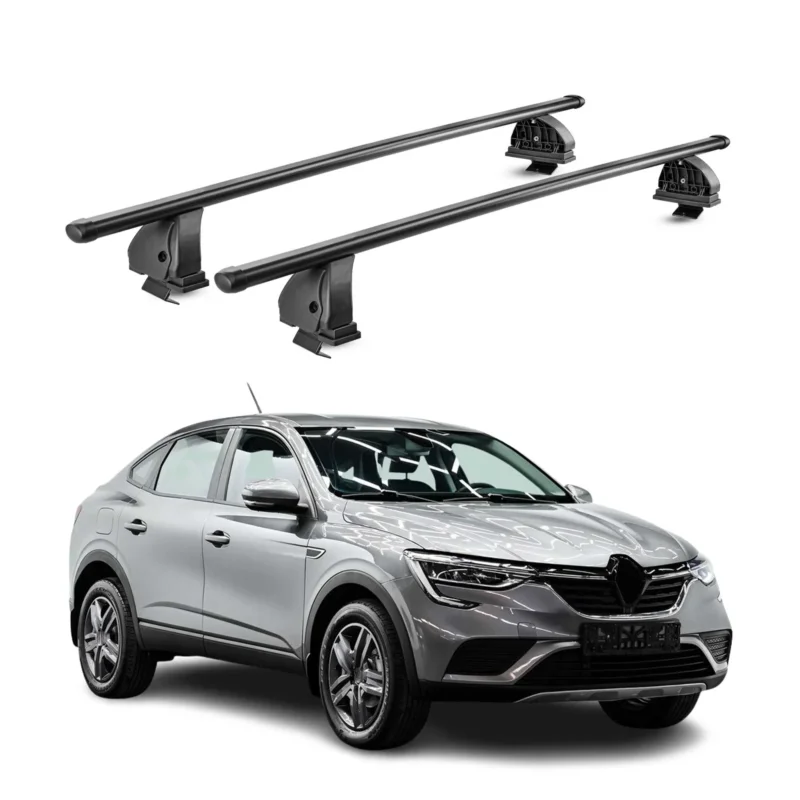 Stahl Dachträger für Renault Arkana 2021-2026 TÜV Abschließbar 2tlg Schwarz