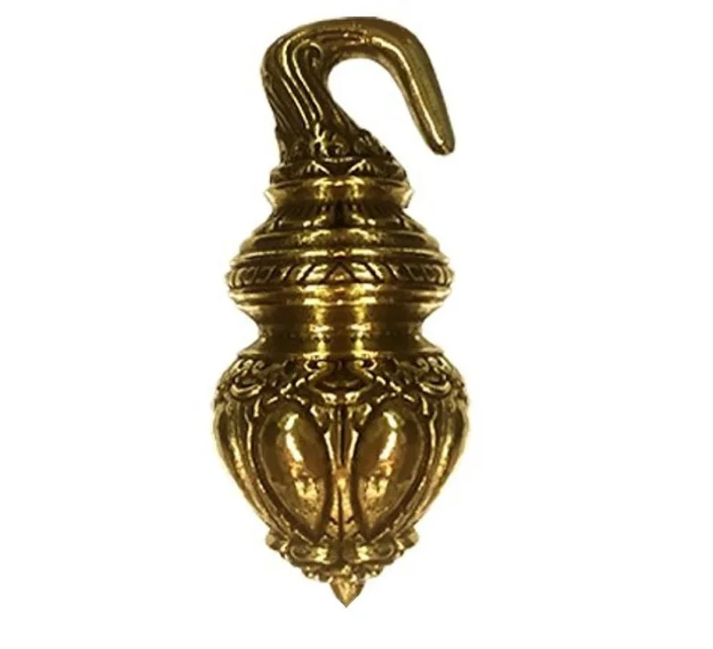 Piercing 90g Ohrgewicht Brass gold Tropfen Hook 6mm - chic - net.de