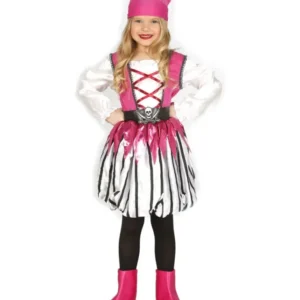 Pinke Piratentochter Kinderkostüm