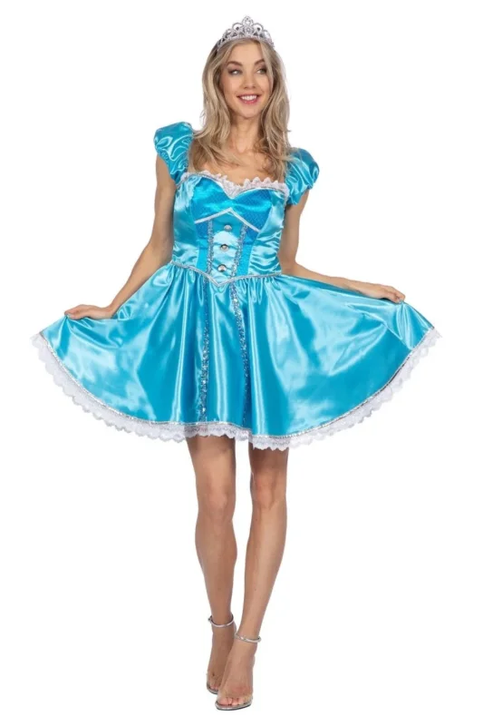 Prinsessen Jurk Blauw Dames Sexy van Wilbers & Wilbers koop je bij Partywinkel