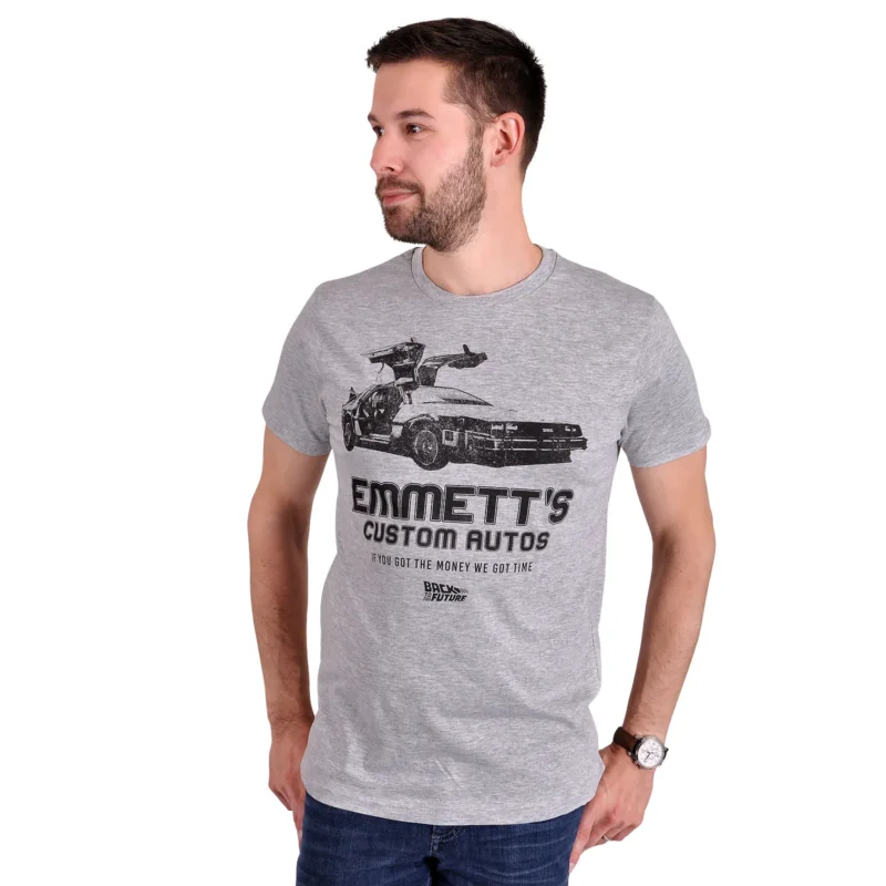 Produktbild Zurück in die Zukunft - Emmett's Custom Autos T-Shirt grau