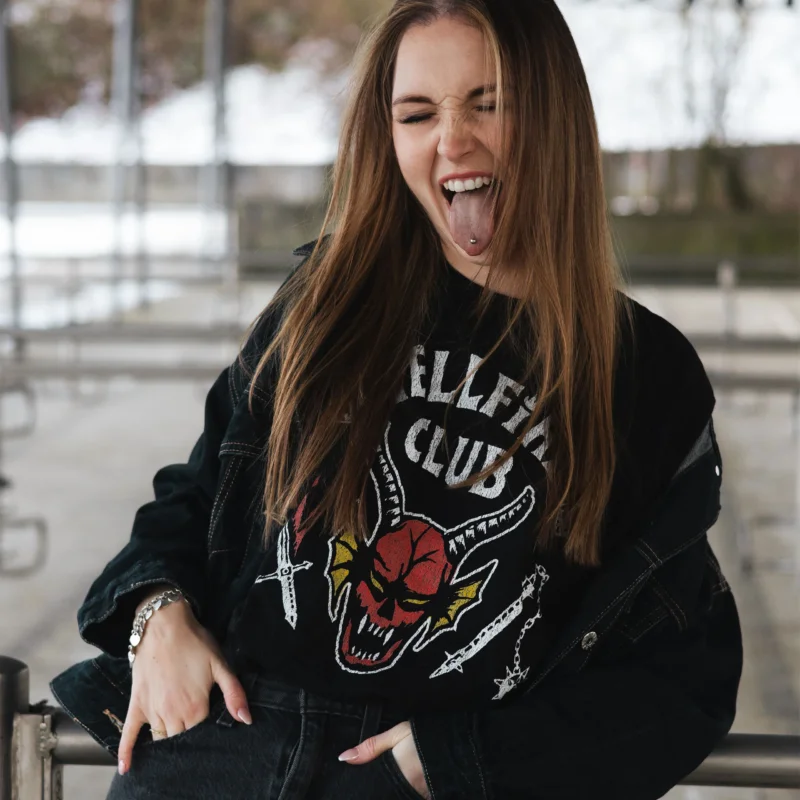 Produktbild Stranger Things - Hellfire Club Logo T-Shirt schwarz