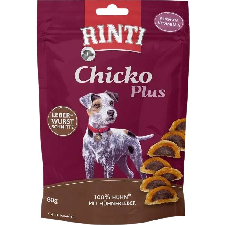 Rinti Chicko Plus Leberwurstschnitte 80 g