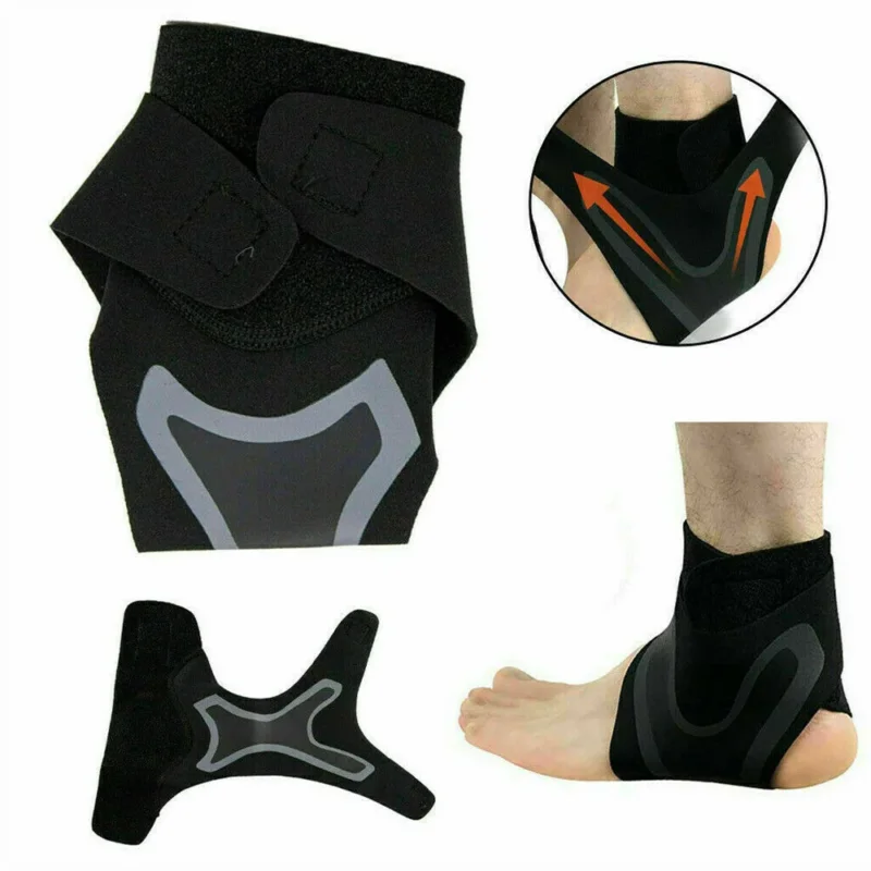 Knöchelbandage zur Schmerzlinderung – verstellbar für alle Fuß- und Knöchelgrößen – geeignet zum Tragen mit Schuhen/Socken – Wanduhru