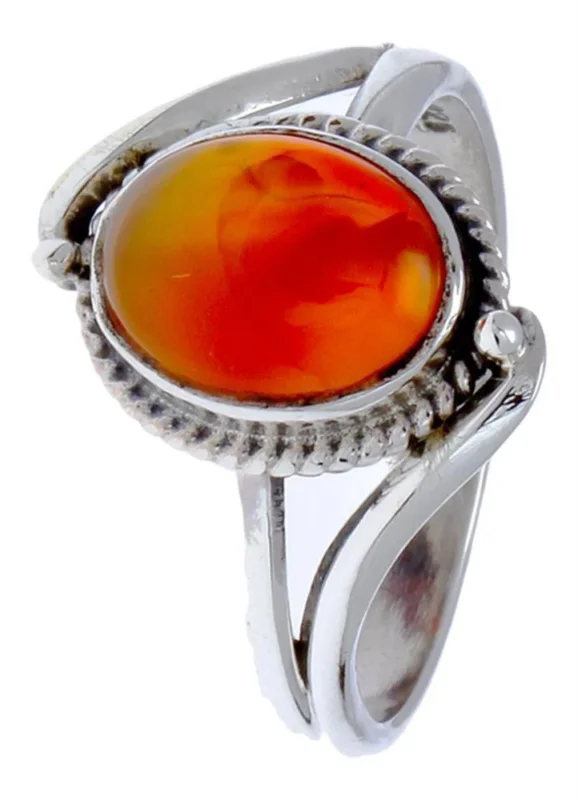 Silberringe Karneol Seil Bögen Kugeln oval 925 - chic - net.de