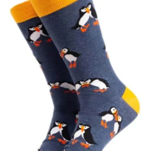 Soctopus Mate For Life Puffins Socken Blau