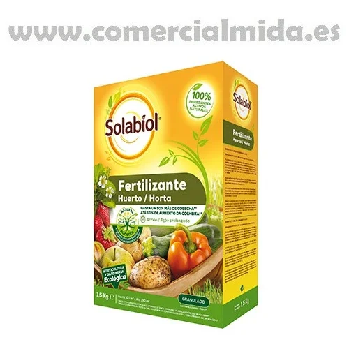 Fertilizante granulado para huerto SOLABIOL 1,5Kg