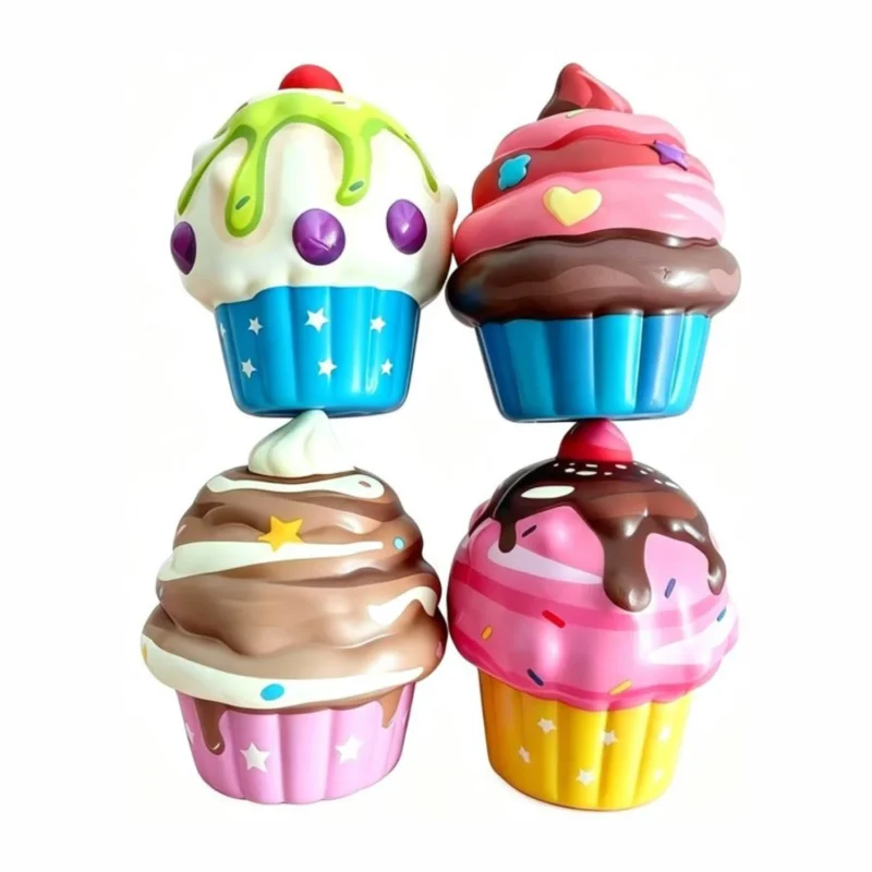 Mystery Slow Rising Cupcake Squishy van Boozyshop, slow rise squishy die langzaam terugveert