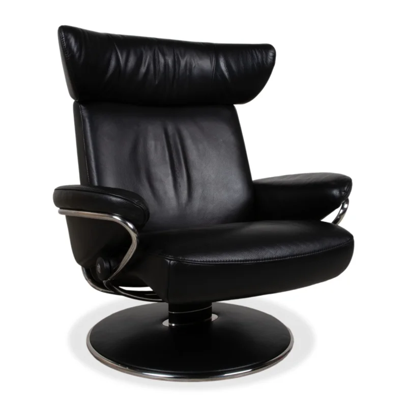 Stressless Jazz Leder Sessel Schwarz Größe L Relaxfunktion Funktion