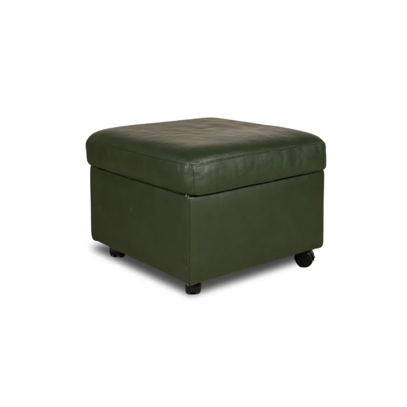 Stressless Pegasus Leder Hocker GrĂĽn abnehmbarer Deckel