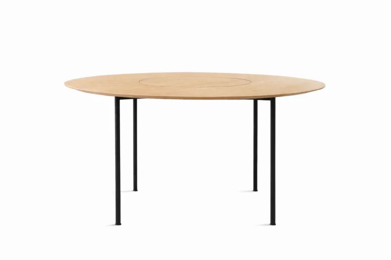 Crawford rundes Esstisch 2, Ø160cm, Eiche von Stellar Works