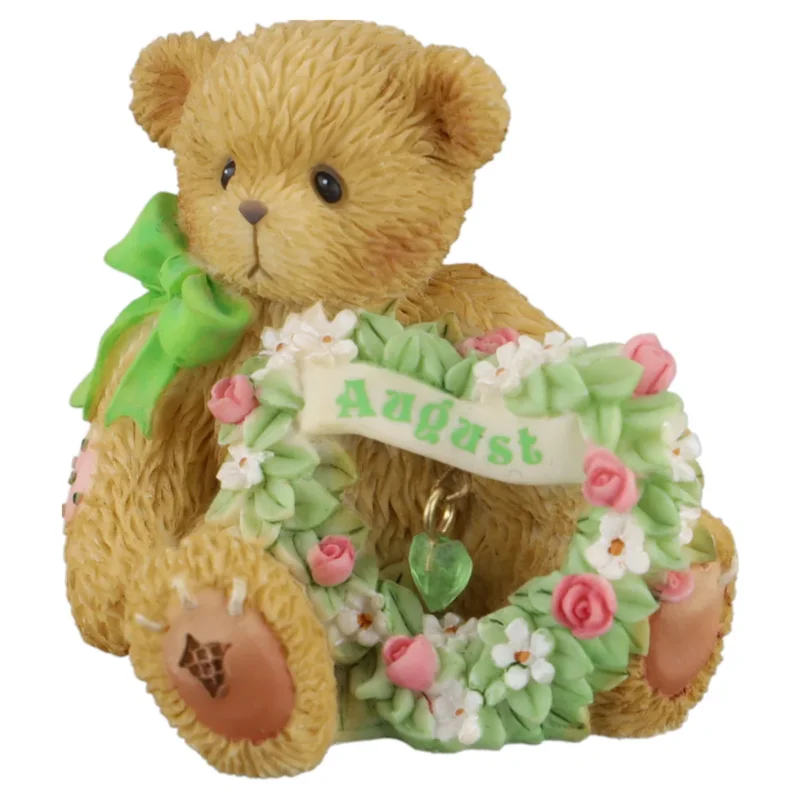 Teddy 111890 "August" Sparkling Hearts August Mini Figurine Enesco Cherished Teddies mit OVP
