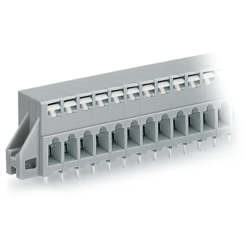 WAGO - Leiterplattenklemme 741-134 Drücker,2,5 mm²,grau − 35 Stück