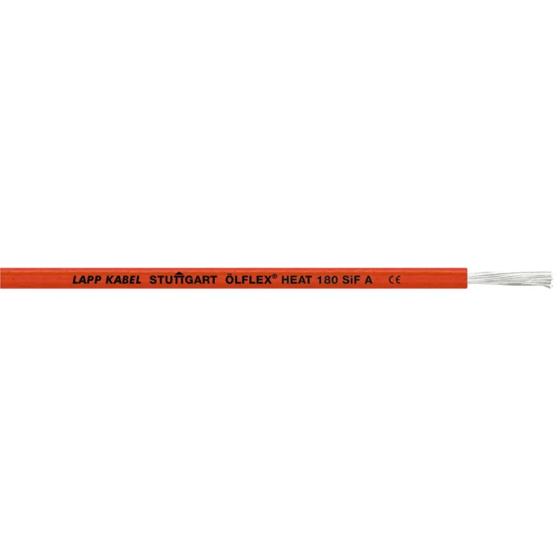 Lapp Kabel&Leitung - Energiekabel >= 1 kV, für feste Verlegung ÖLFLEX HEAT 180 SiF A 1249503/100 1x0,75 GNYE − 100 Meter