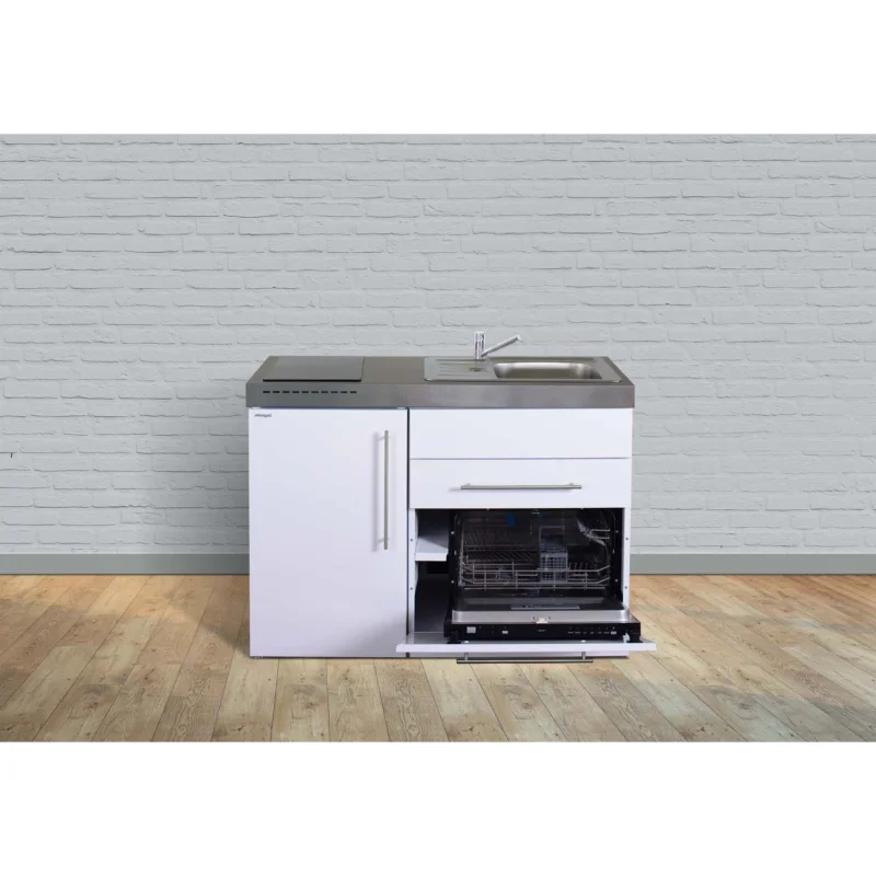 Stengel - Mini-Küche Miniküche Premiumline MPGSES120GSGKFliBre Edelstahl