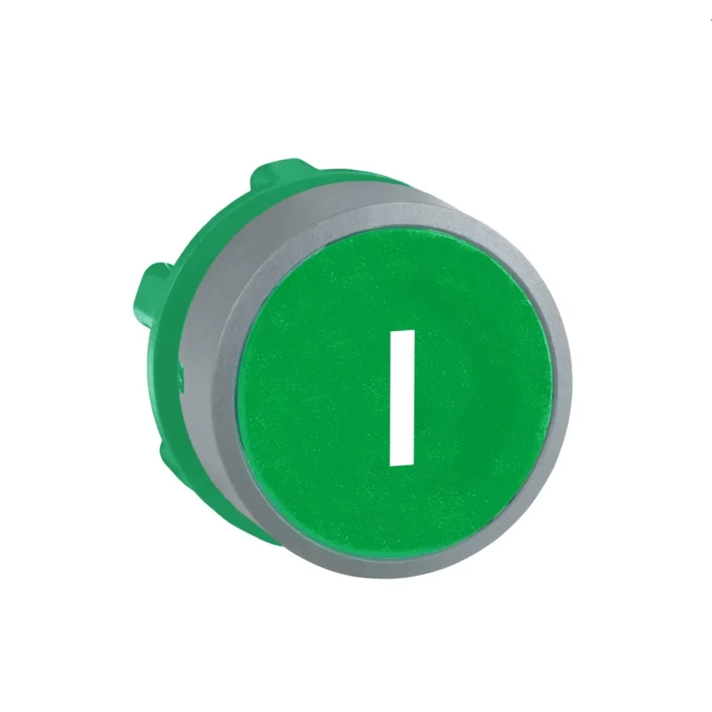 Schneider Electric - Frontelement für Drucktaster Drucktaster, Front ZB5AA331C0 grün, 22mm, in grau