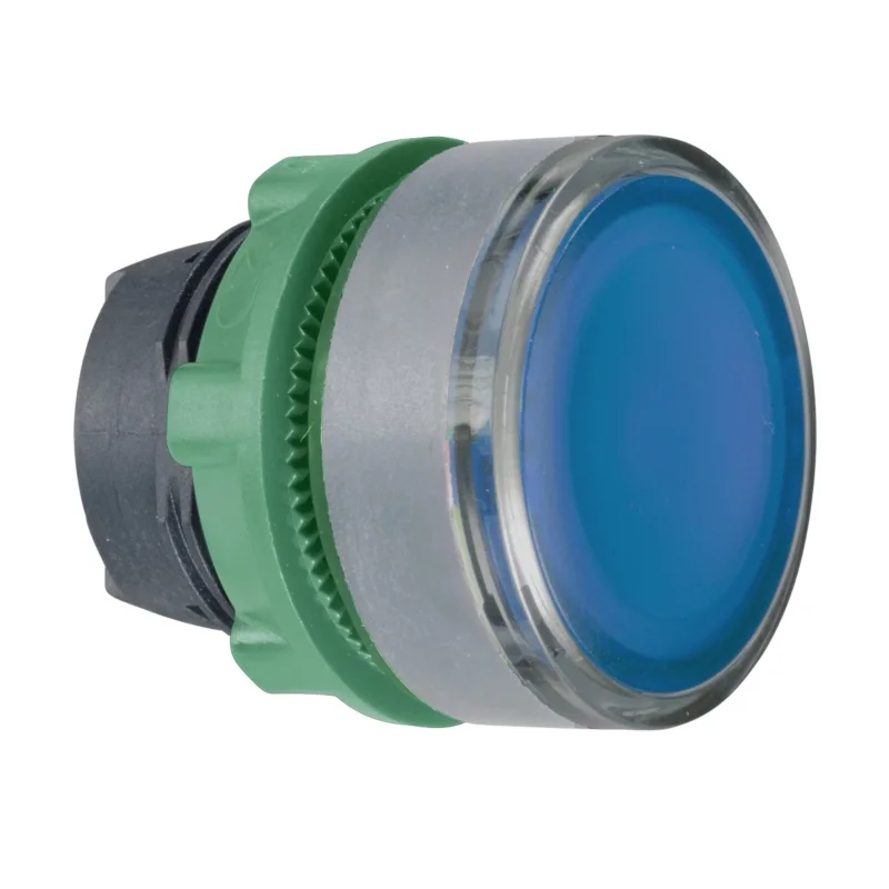 Schneider Electric - Frontelement für Drucktaster Leuchtdrucktaster ZB5AH063C0 blau, 22mm, in grau