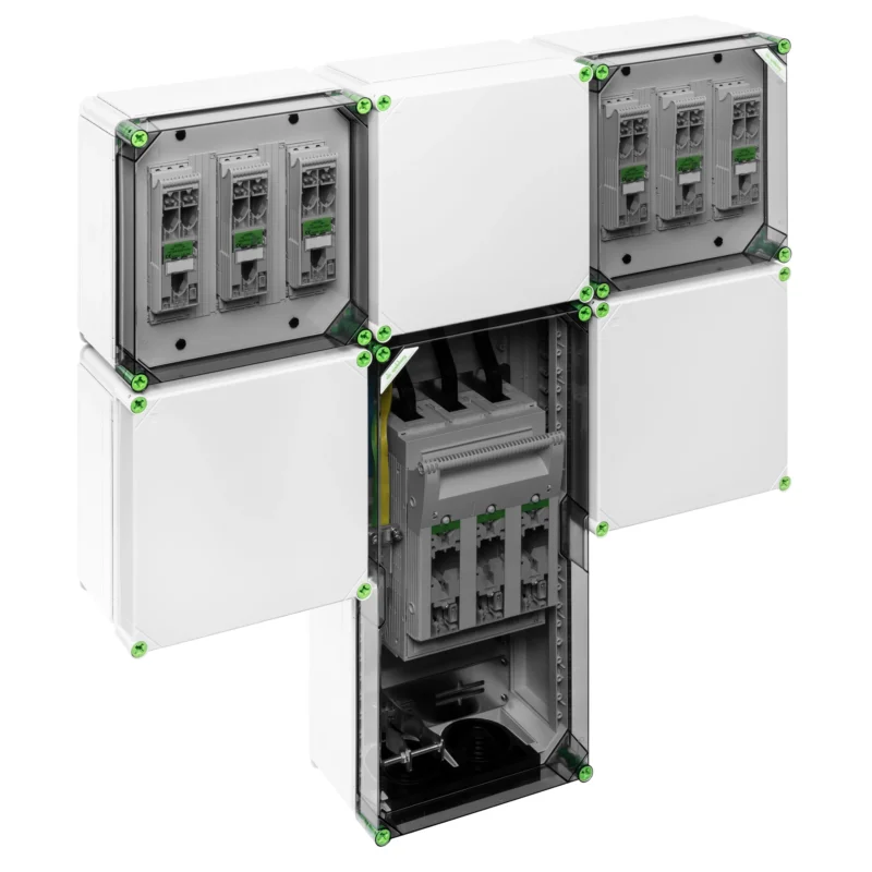 Spelsberg - Sicherungslasttrennschalter mit Gehäuse GTI Wechselrichtersammler GWS 7220 NH 400V AC, IP65