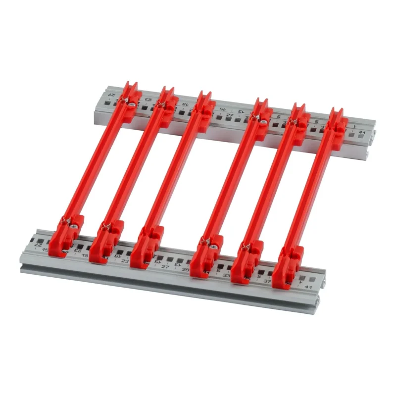 Schroff - Komponente für den Ausbau (Schaltschrank) Führungsschiene 64568002 STD, 220D, 2mm, rt