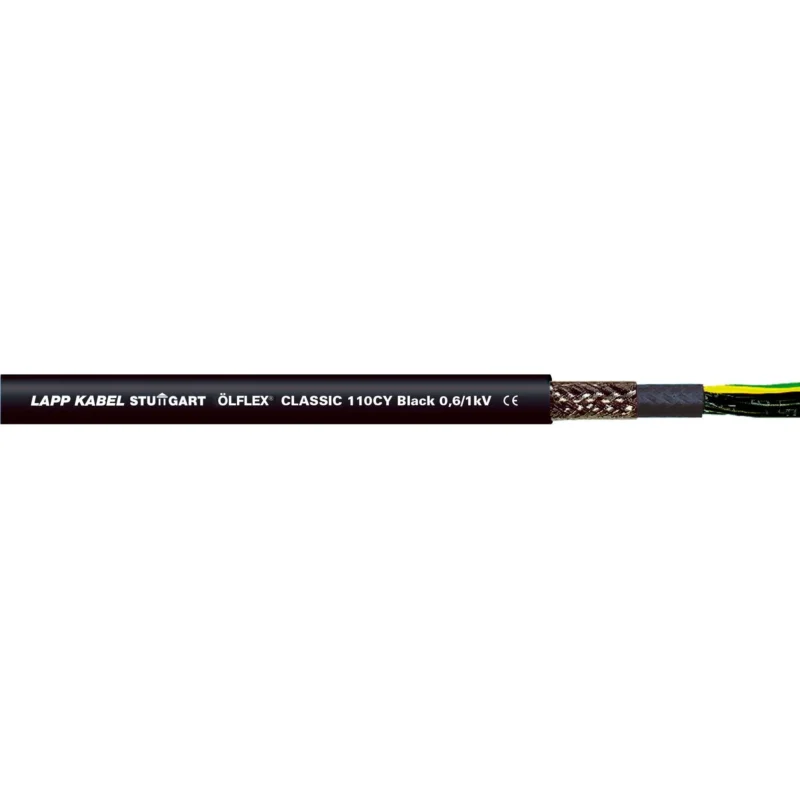 Lapp Kabel&Leitung - Energiekabel >= 1 kV, für ortsveränderlichen Einsatz ÖLFLEX CLASSIC 110 CY BK 1121284 0,6/1kV 18G1