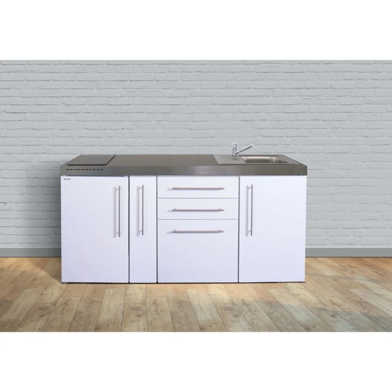 Stengel - Mini-Küche Miniküche Premiumline MPMM180AKSIKFliBr2Sn Mokka metallic