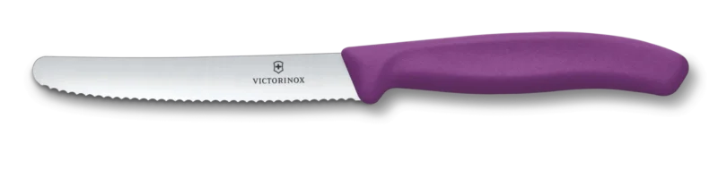 VX6.7835.C1 - Victorinox, Swiss Classic, Tomaten & Tafelmesser, 11cm, Wellen, violett