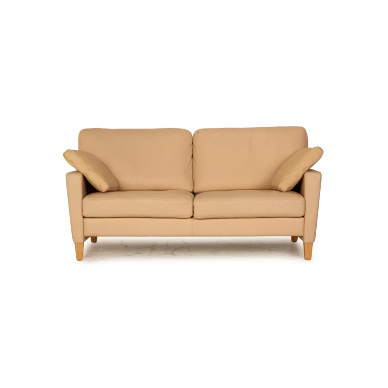 Walter Knoll Henry Zweisitzer Beige Sofa Couch