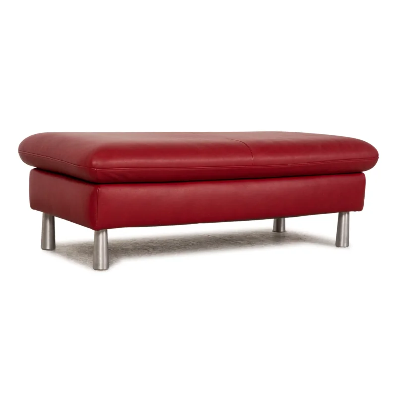 Will Schillig Loop Leder Hocker Rot
